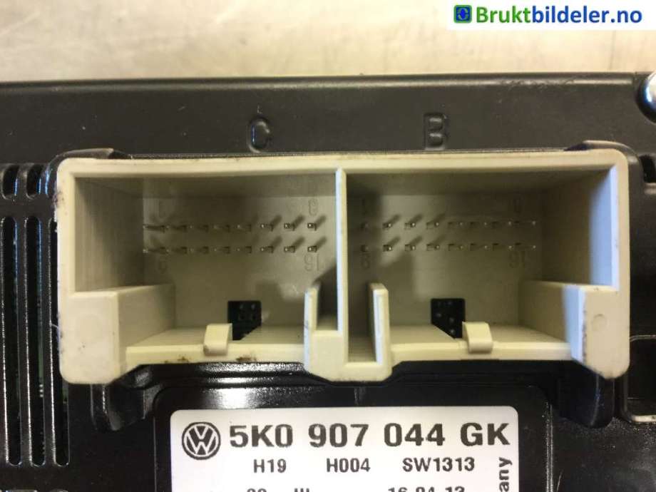 Varmeapparat betjening til VW Golf, Plus/Cross 2009-2013 (Fase 2) (VOLKSWAGEN|5K0 907 044 GK|)