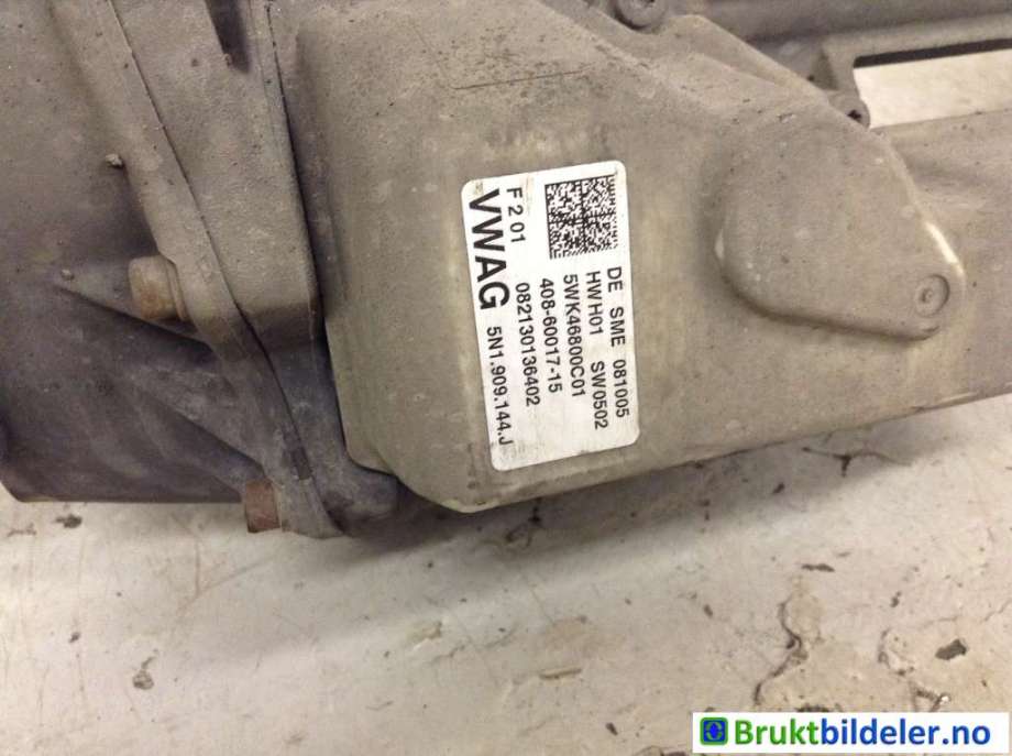 Tannstang elektrisk til VW Tiguan 2007-2011 (Type I, Fase 1)  (VOLKSWAGEN|5N1 423 050 E|5WK46800C01|5N1 909 144 J)