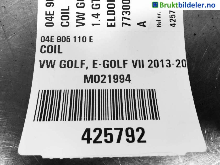 Coil elektronisk til VW e-Golf, 2014-2017 (Fase 1)  (VOLKSWAGEN|04E 905 110 E)