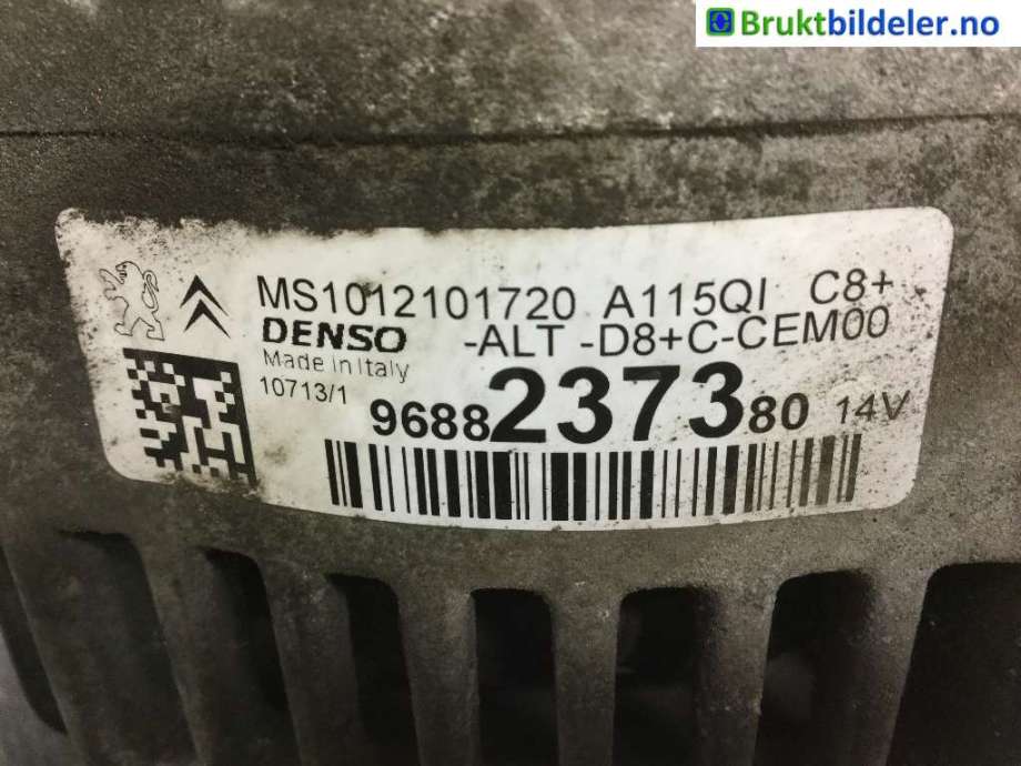 Dynamo til Peugeot 2008 2013-2019 (Type I)  (PEUGEOT|96 882 373 80|MS1012101720|)