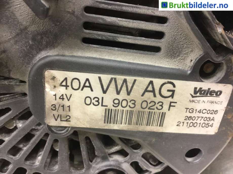 Dynamo til Škoda Yeti 2009-2013 (Fase 1)  (SKODA|03L 903 023 F|2607703A|)