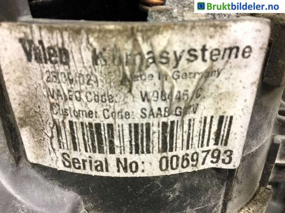 Varmeapparat motor til Saab 9-5, 2001-2005 (Type I, Fase 2)  (SAAB|)