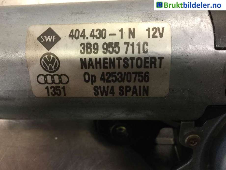 Viskermotor bakrute til VW Passat 2001-2005 (B5,3BG) (B5,3BG) (VOLKSWAGEN||404.430-1N)