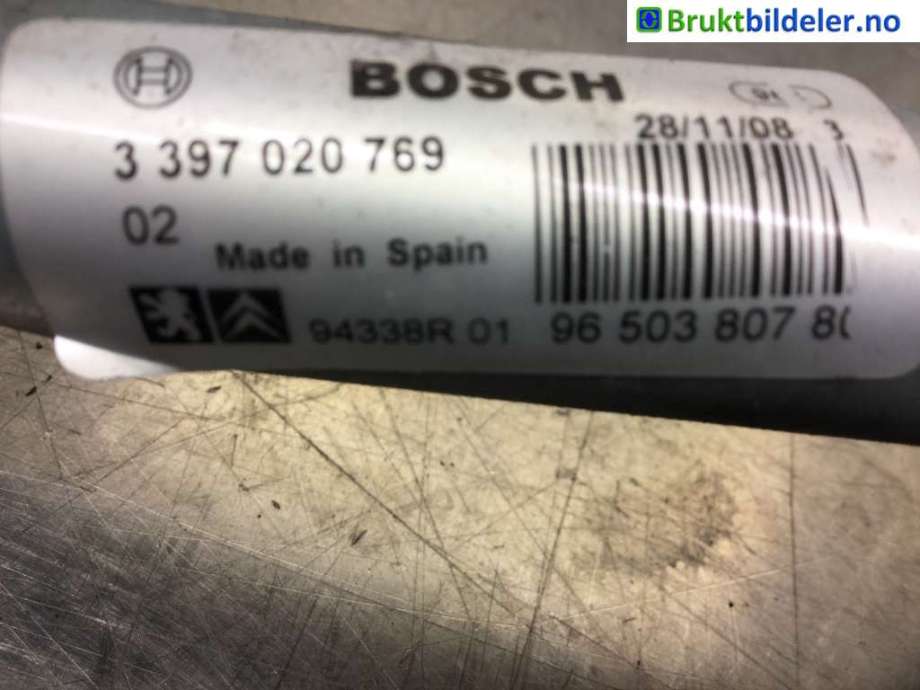Viskeroverføring til Peugeot 207 2006-2012  (PEUGEOT|96 503 807 80|3 397 020 769|)