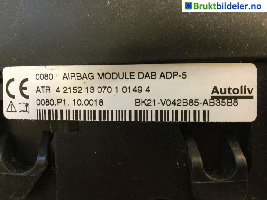 Airbag rattpute til Ford Transit Custom 2013-2023 (Type I)  (FORD|BK21-V042B85-AB35B8|)