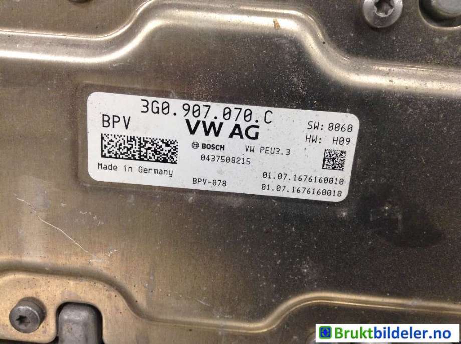 Styreenhet diverse til VW Passat 2015-2019 (Fase 1) (B8) (B8) (VOLKSWAGEN|3G0 907 070 C|0 437 508 302|)