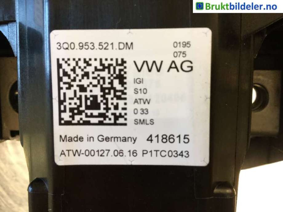 Bryter combi til VW Passat 2015-2019 (Fase 1) (B8) (B8) (VOLKSWAGEN|3Q0 953 521 DM|)