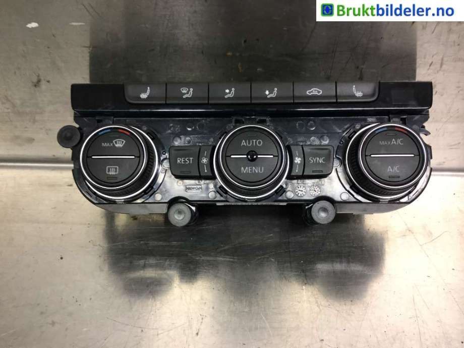 Varmeapparat betjening til VW Passat, 2015-2019 (Fase 1) (B8) (B8) (VOLKSWAGEN|5GE 907 044 AK)