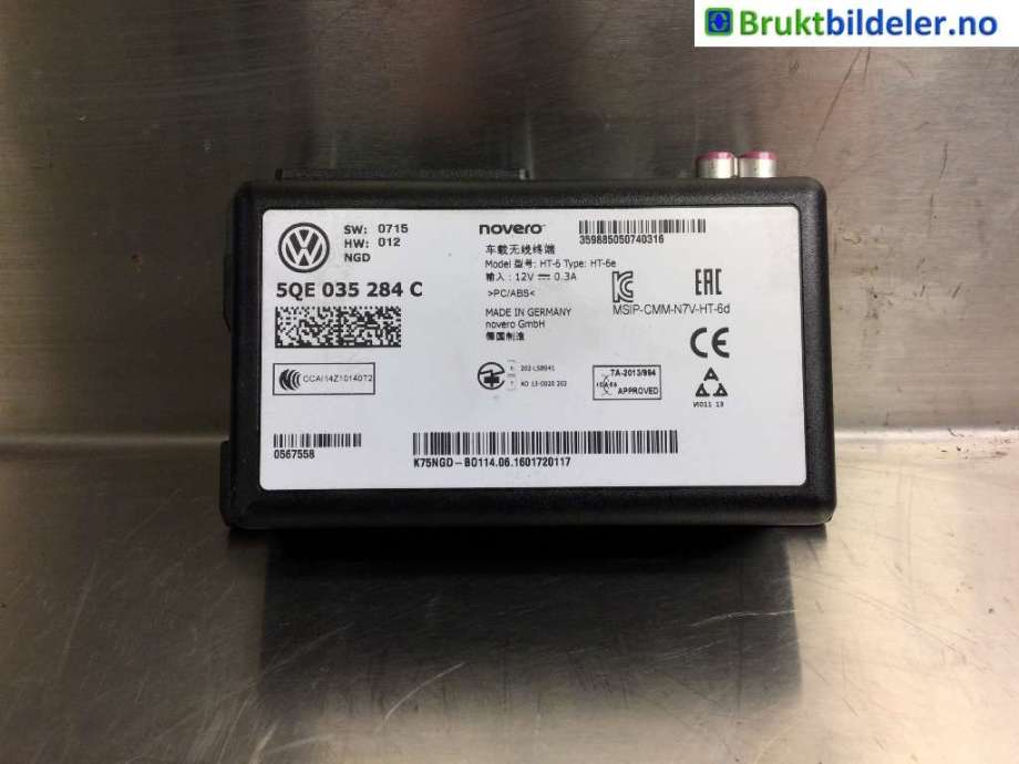 Styreenhet diverse til VW Passat, 2015-2019 (Fase 1) (B8) (B8) (VOLKSWAGEN|5QE 035 284 C)
