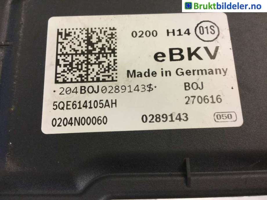 Bremsekraft-forsterker til VW Passat 2015-2019 (Fase 1) (B8) (B8) (VOLKSWAGEN|5QE 614 105 AH|)
