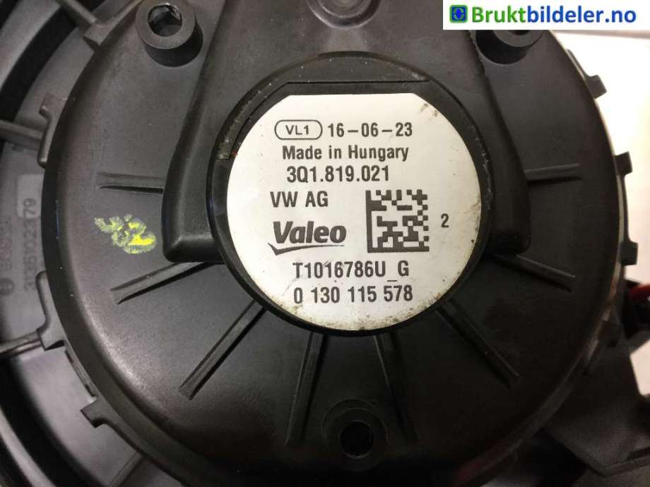Varmeapparat motor til VW Passat 2015-2019 (Fase 1) (B8) (B8) (VOLKSWAGEN|3Q1 819 021|)
