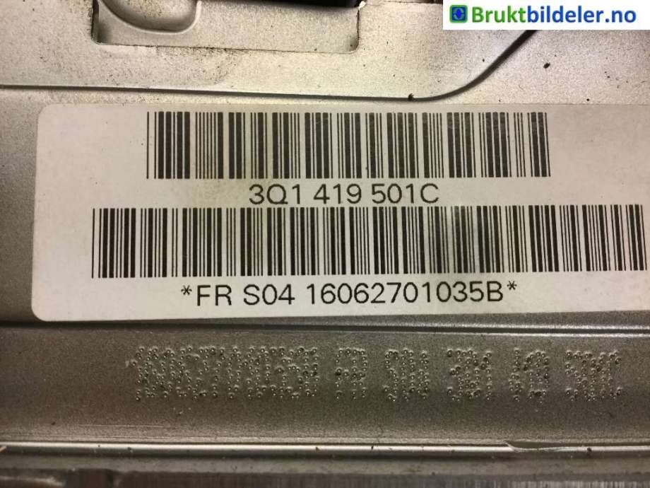 Rattaksel til VW Passat 2015-2019 (Fase 1) (B8) (B8) (VOLKSWAGEN|3Q1 419 501 C|)
