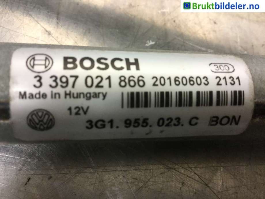 Viskeroverføring til VW Passat 2015-2019 (Fase 1) (B8) (B8) (VOLKSWAGEN|3G1 955 023 C|3 397 021 866|)