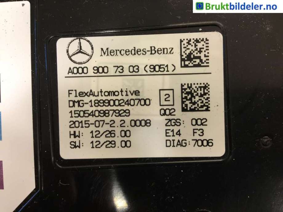 Taklyspanel til Mercedes B-Klasse 2011-2018 (W246) (W246) (MERCEDES|A 000 900 73 03|189900240700|)
