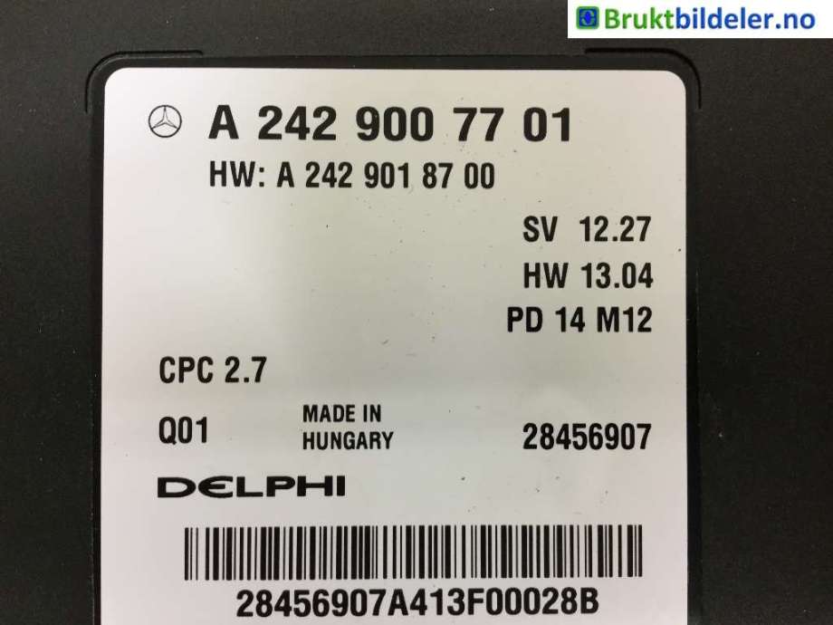 Styreenhet diverse til Mercedes B-Klasse 2011-2018 (W246) (W246) (MERCEDES|A 242 900 77 01|)