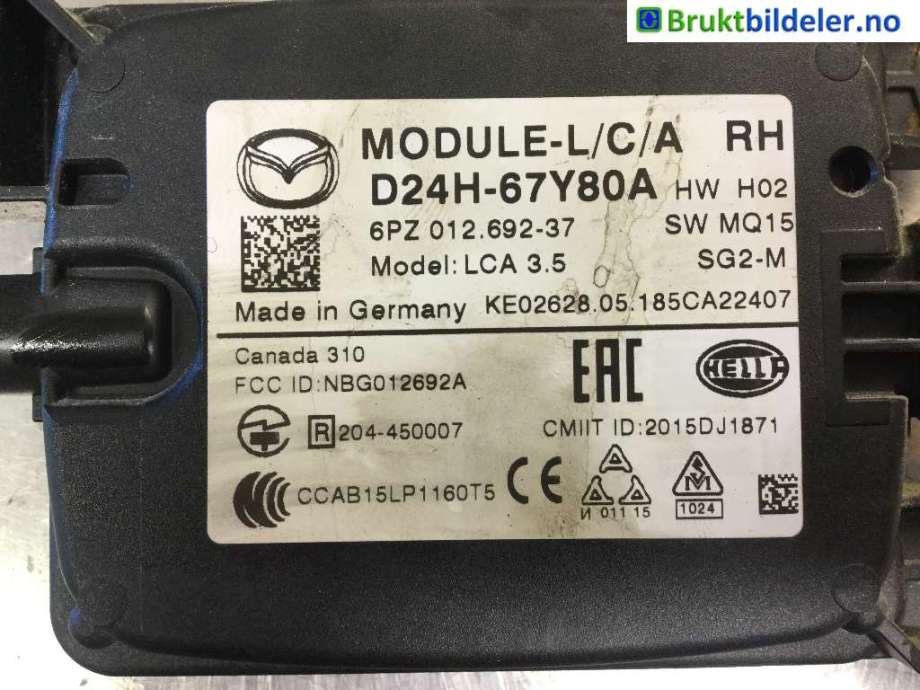 Styreenhet diverse til Mazda CX-3 2015-2022  (MAZDA|D24H-67-Y80A|)