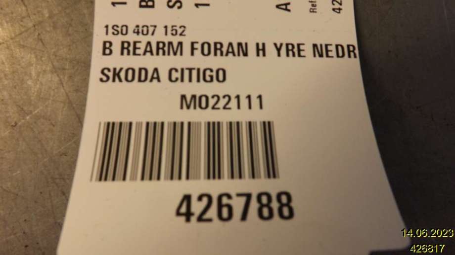 Fjær bak spiralfjær til Škoda Citigo 2012-2019  (SKODA|1S0 511 115 AH|)
