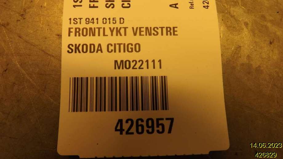 Støtdemper bak til Škoda Citigo 2012-2019  (SKODA|1S0 513 025 D|)
