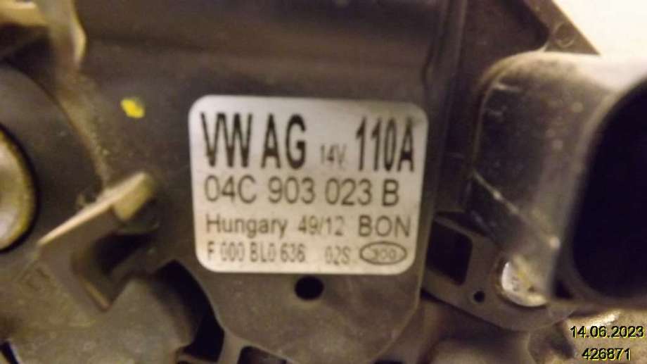 Dynamo til Škoda Citigo 2012-2019  (SKODA|04C 903 023 B|)
