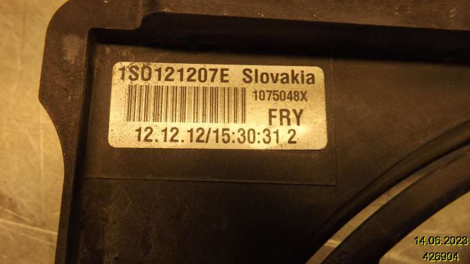 Kjølevifte til Škoda Citigo 2012-2019  (SKODA|1S0 121 207 E|)