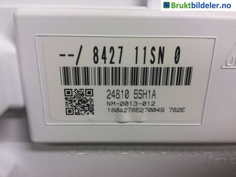 Instrumentpanel til Nissan Leaf 2018-->> (Type II) (NISSAN|24810-5SH1A|8719 11SN 0|)