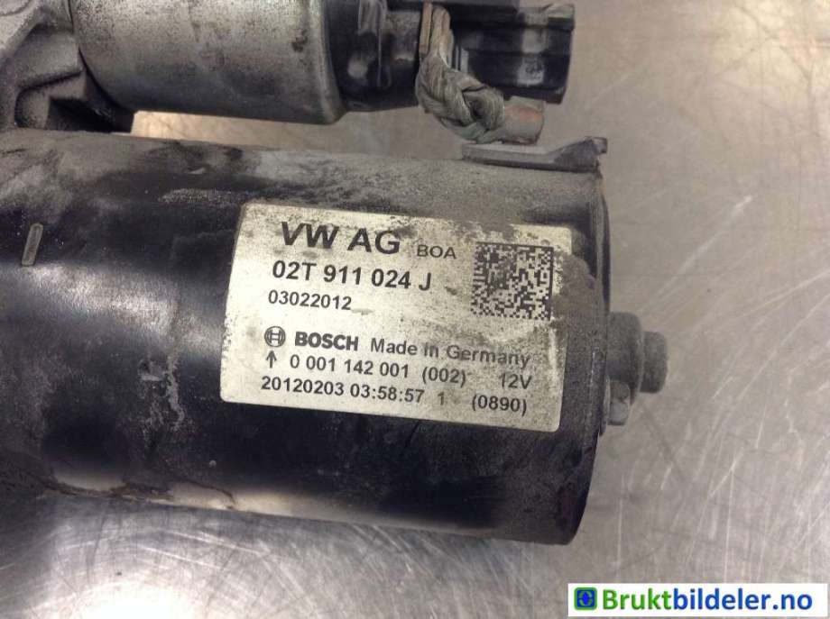 Starter til Škoda Roomster 2010-2015 (Fase 2) (SKODA|02T 911 024 J|0 001 142 001|)