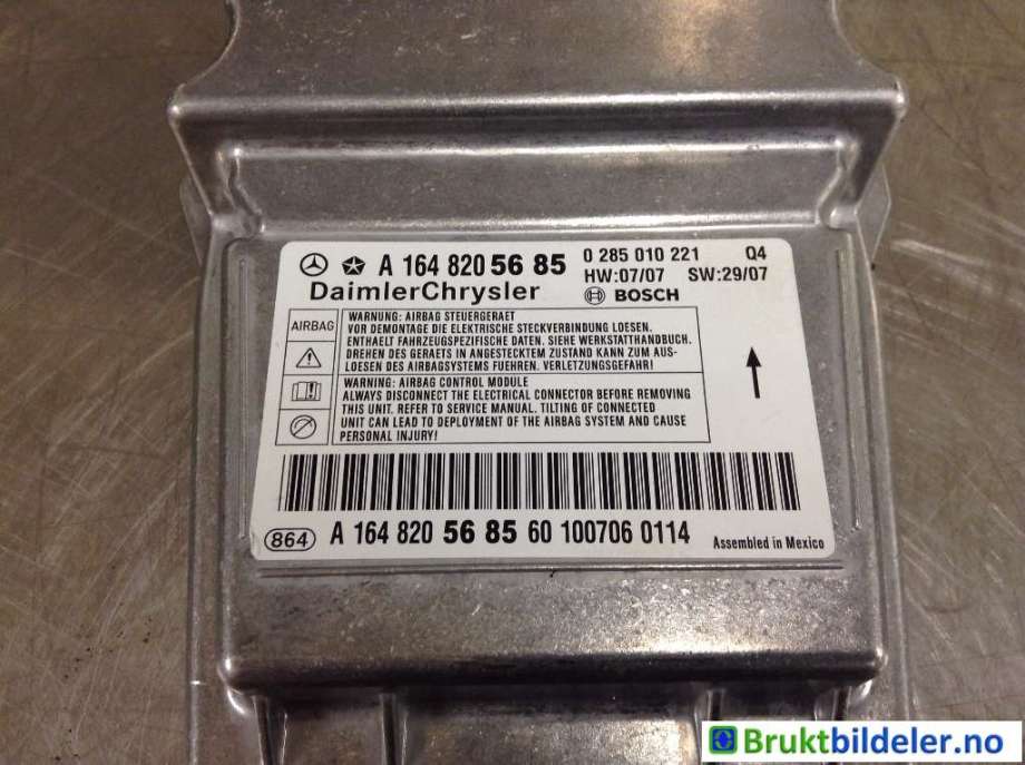 Airbag elektronikk til Mercedes R-Klasse 2006-2013 (W251) (W251) (MERCEDES|A 164 820 56 85|0 285 010 221|)