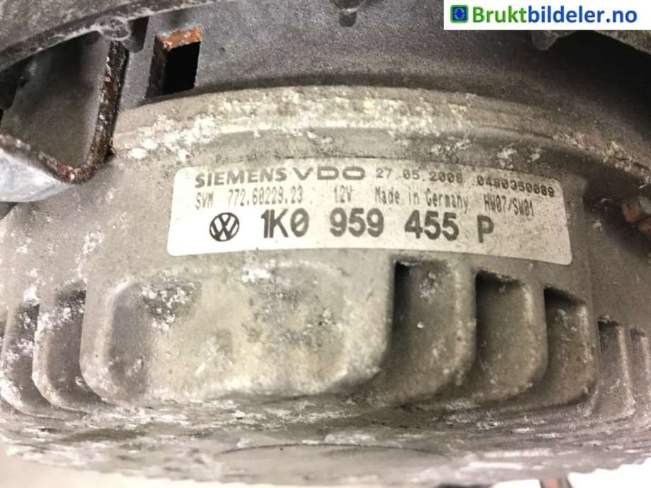 Kjølevifte til Audi A3 2003-2008 (Type II, Fase 1)  (AUDI|1K0 959 455 P|)