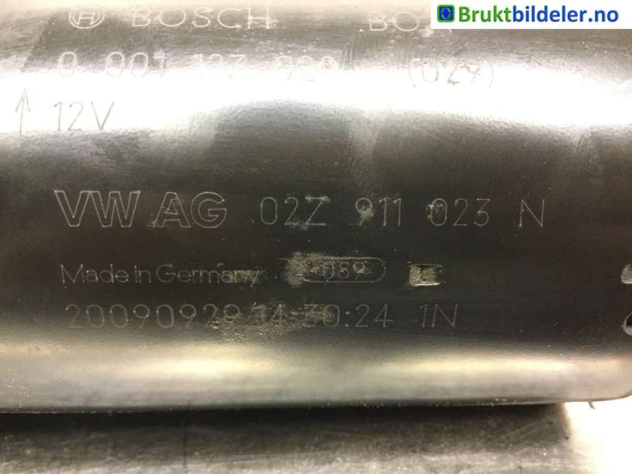 Starter diesel til VW Polo 2009-2014 (Type V, Fase 1) (VOLKSWAGEN|02Z 911 023 N|0 001 123 028|)