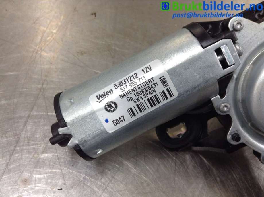 Viskermotor bakrute til Škoda Roomster 2006-2010 (Fase 1)  (SKODA|5J7955711|53031212|)