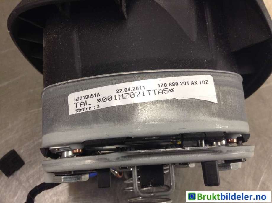 Airbag rattpute til Škoda Superb 2008-2015 (Type II)  (SKODA|1Z0 880 201 AK|62218051A|)