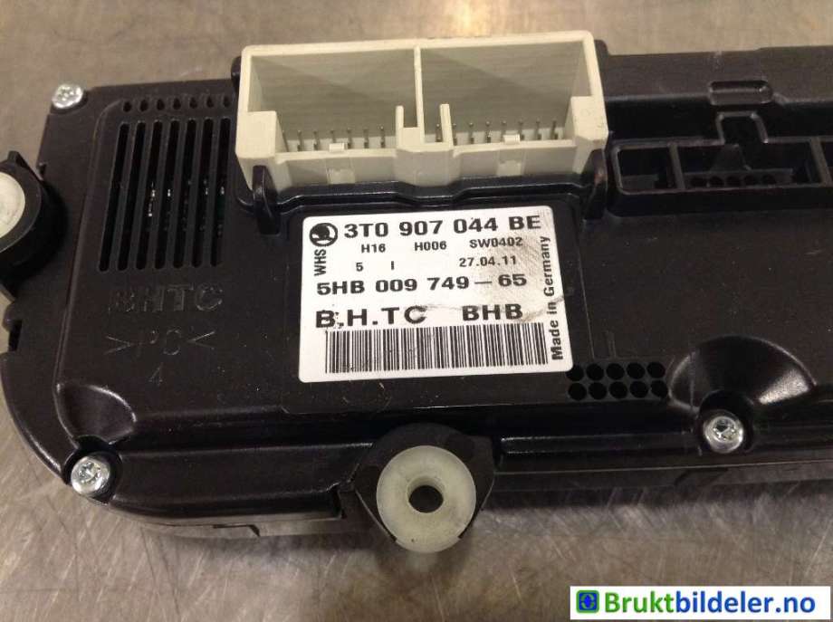 Varmeapparat betjening til Škoda Superb 2008-2015 (Type II)  (SKODA|3T0 907 044 BE|5HB 009 749-65|)