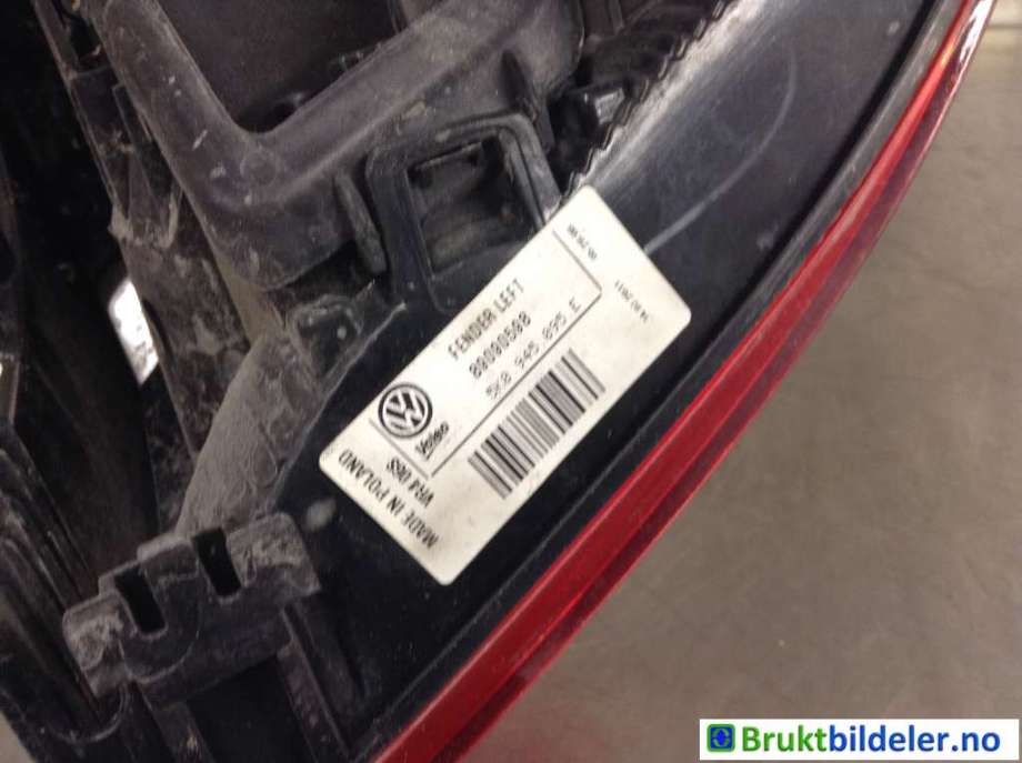Baklykt venstre til VW Golf VI 2008-2012 (VOLKSWAGEN|5K0 945 095 E|89090598|)