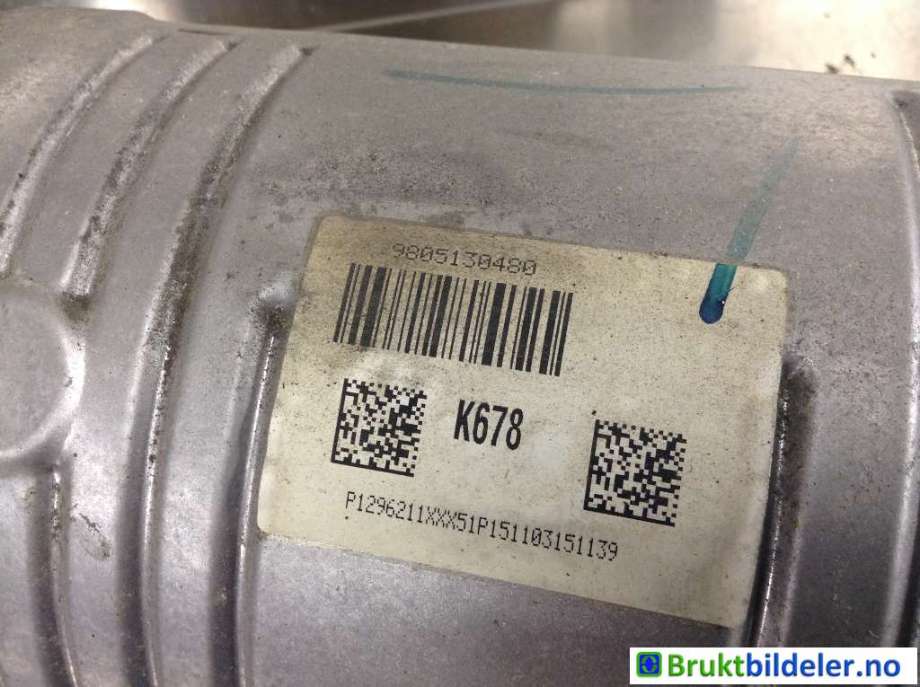Katalysator til Peugeot Partner 2015-2019 (Type II, Fase 2)  (PEUGEOT|9805130480|)