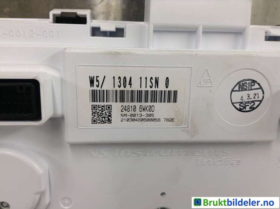 Instrumentpanel til Nissan Leaf 2018-->> (Type II)  (NISSAN|24810-6WK0D|)