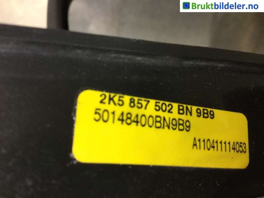 Speil høyre til VW Caddy 2010-2015 (Type III, Fase 2)  (VOLKSWAGEN|2K5 857 502 BN|)