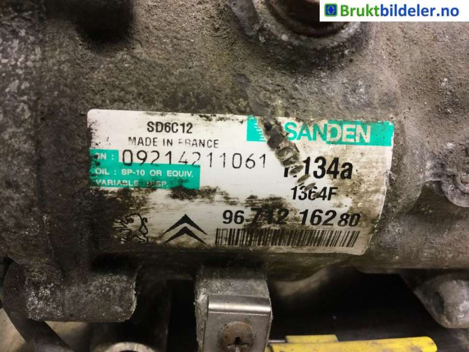 Aircondition kompressor til Citroën Berlingo 2008-2015 (Type II, Fase 1)  (CITROEN|96 712 162 80|)