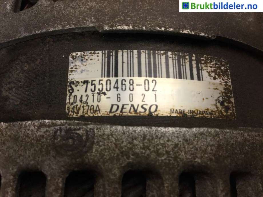 Dynamo til BMW 3-Serie 2005-2011 (E90/E91/E92/E93) (E90/E91/E92/E93) (BMW|12 31 7 550 468|)