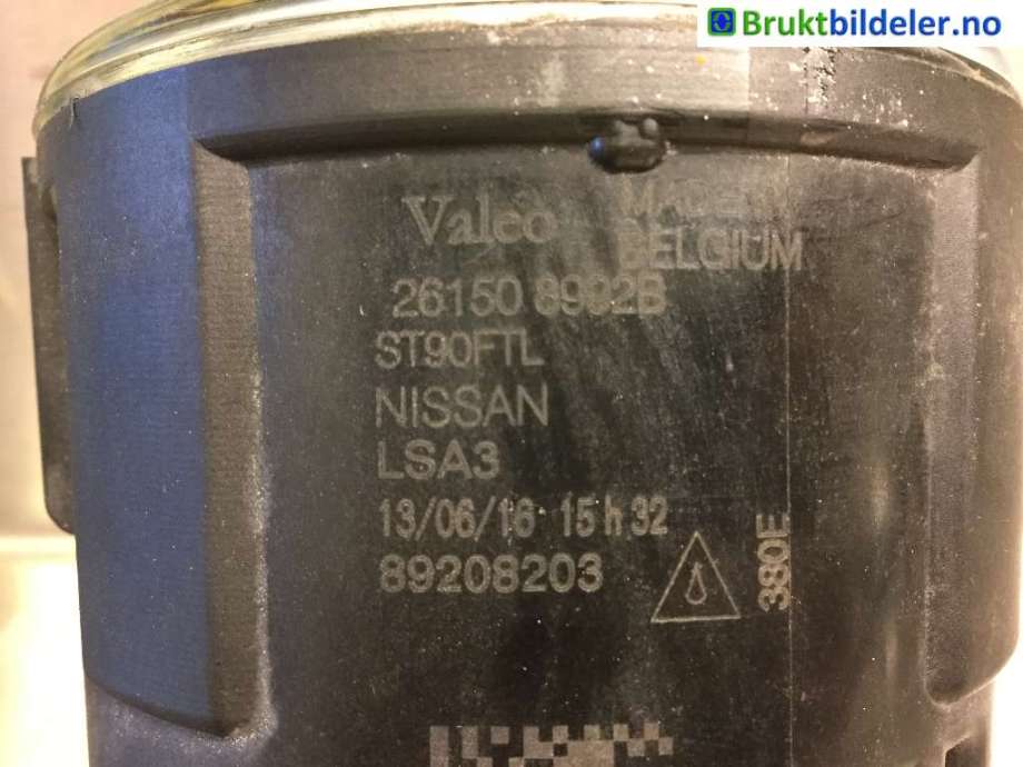 Tåkelykt venstre foran til Nissan Qashqai 2014-2021 (Type II)  (NISSAN|26150 8992B|89208203|)