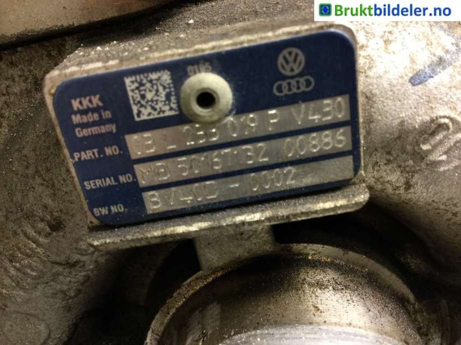 Turbo til VW Golf VI 2008-2012  (VOLKSWAGEN|03L 253 019 P|)