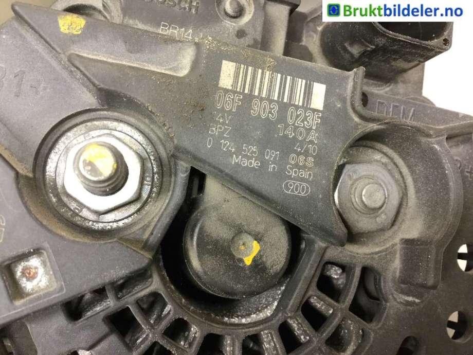 Dynamo til VW Golf VI 2008-2012  (VOLKSWAGEN|06F 903 023 F|)
