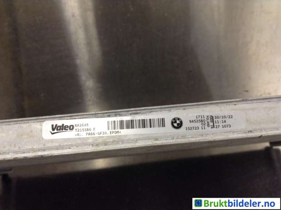Radiator (automat gir) til BMW iX 2021-->> (I20) (I20) (17 11 9 452 580|T215586 E|)