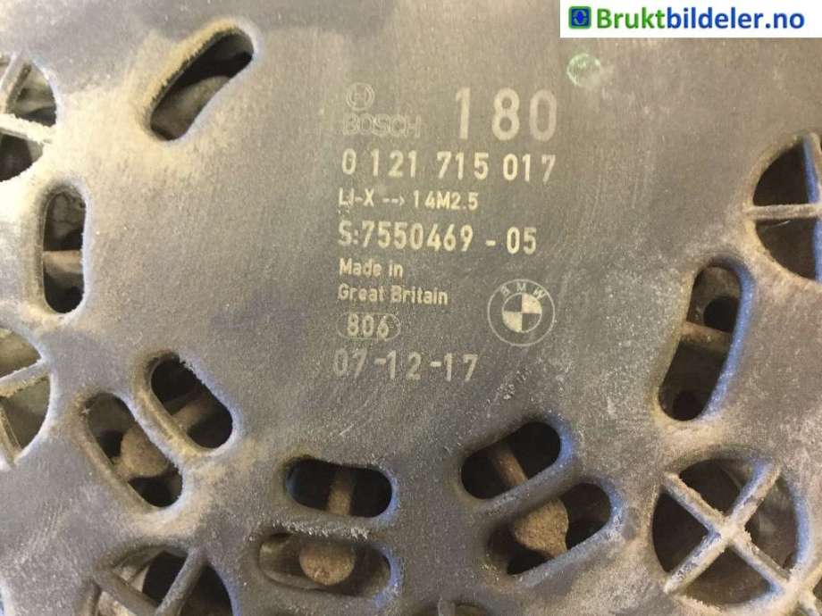 Dynamo til BMW 3-Serie 2005-2011 (E90/E91/E92/E93) (E90/E91/E92/E93) (BMW|12 31 7 550 469|0 121 715 017|)