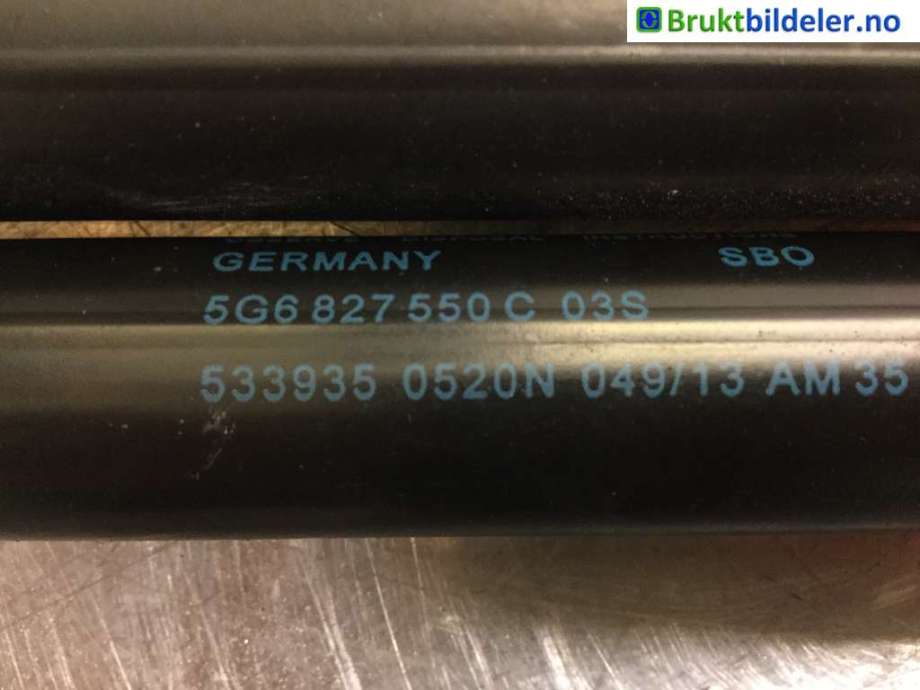Baklukedemper til VW Golf VII 2012-2017 (Fase 1)  (VOLKSWAGEN|5G6 827 550  C|)