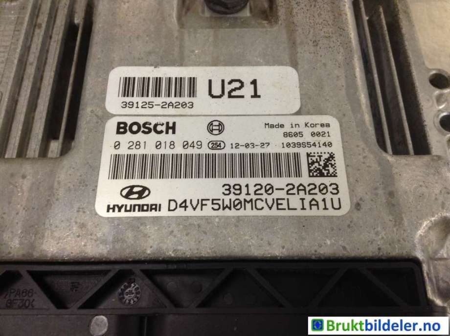 Styreenhet motor til Hyundai i40 2012-2017  (HYUNDAI|39120 2A203|0 281 018 491|)