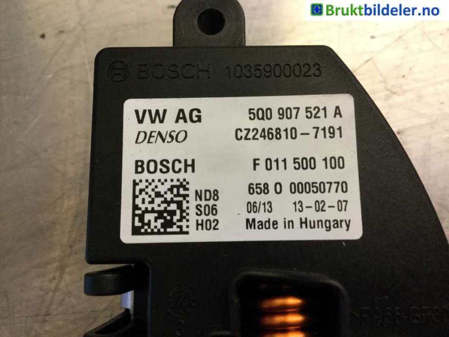 Varmeapparat motstand til VW Golf VII 2012-2017 (Fase 1)  (VOLKSWAGEN|5Q0 907 521 A|)