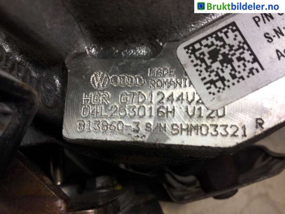Turbo til VW Golf VII 2012-2017 (Fase 1)  (VOLKSWAGEN|04L 253 016 H|)