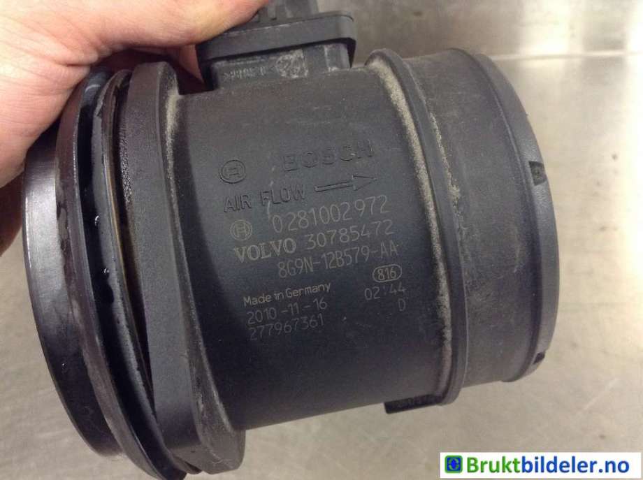 Luftmengde/luftmassemåler til Volvo XC60 2008-2013 (Type I, Fase 1)  (VOLVO|30785472|0 281 002 972|8G9N-12B579-AA)
