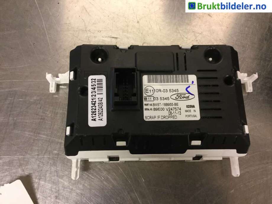 Multimedia display (MCU - Media Controller Unit) til Ford Transit Custom 2013-2023 (Type I)  (FORD|BM5T-18B955-BE|)