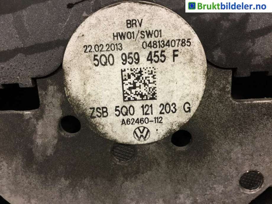 Kjølevifte til VW Golf VII 2012-2017 (Fase 1)  (VOLKSWAGEN|5Q0 121 203 G||5Q0 959 455 F)